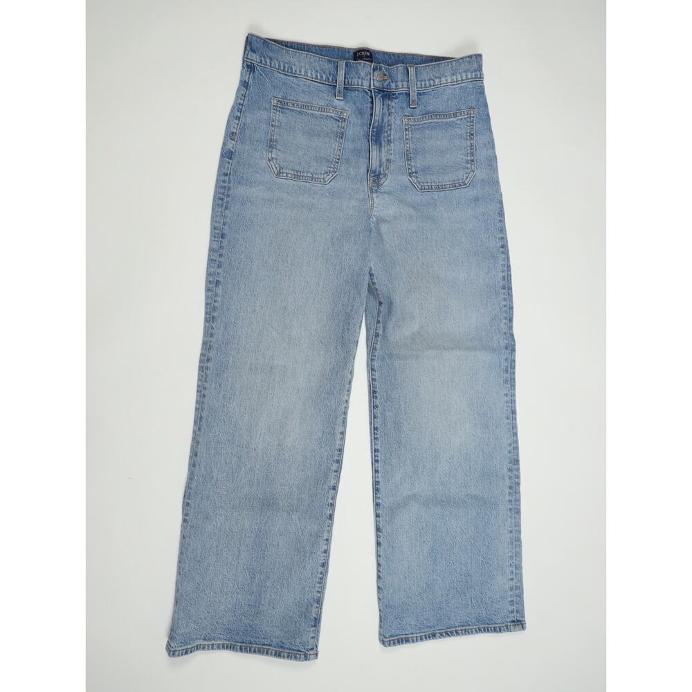 J. Crew Light-Blue High-Rise Wide-Leg Jeans - Picture 4 of 14